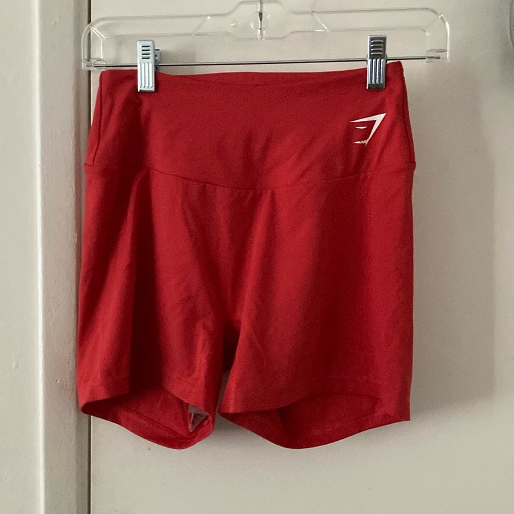 Gymshark Red Athletic Shorts for Women